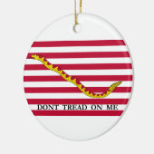 Niet op me lezen, Amerikaanse Naval Jack. Keramisch Ornament (Links)