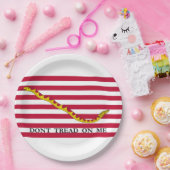 Niet op me lezen, Amerikaanse Naval Jack. Papieren Bordje (Feest)