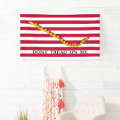 Niet op me lezen, Amerikaanse Naval Jack. Spandoek (Insitu)