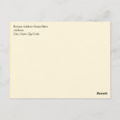 Niet op me lezen, Gadsden Flag Patriotic History Briefkaart (Achterkant)