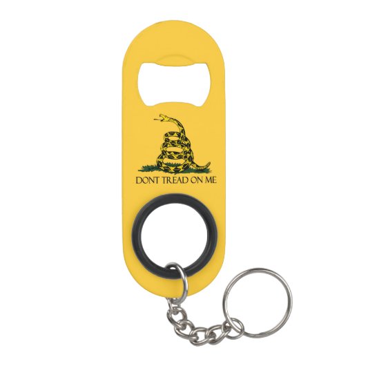 Niet op me lezen, Gadsden Flag Patriotic History Sleutelhanger Flessenopener (Achterkant)