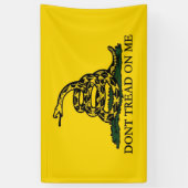 Niet op me lezen, Gadsden Flag Patriotic History Spandoek (Verticaal)