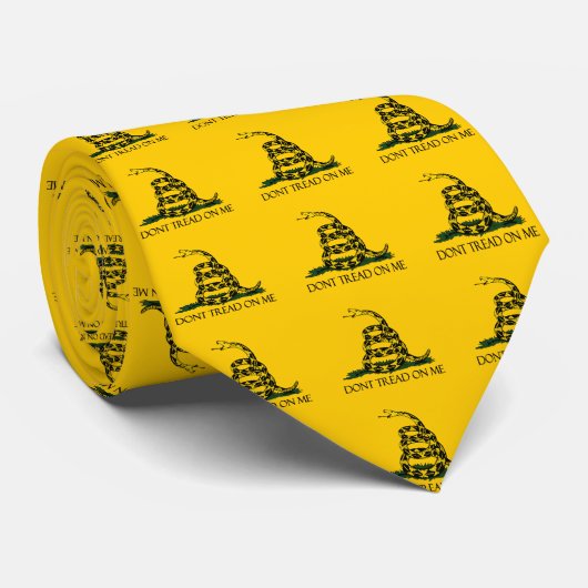 Niet op me lezen, Gadsden Flag Patriotic History Stropdas (Opgerold)