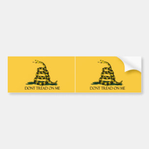 Niet op me lezen, Gadsden Flag Patriottische Gesch Bumpersticker