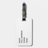 Niet op me lezen met de Amerikaanse vlag Gadsden Bagagelabel (Achterkant verticaal)