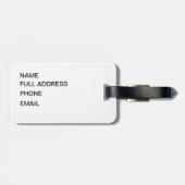 Niet op me lezen met de Amerikaanse vlag Gadsden Bagagelabel (Achterkant horizontaal)