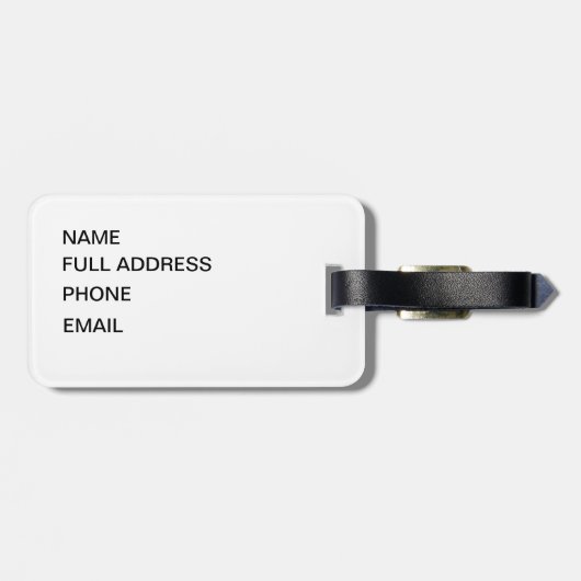 Niet op me lezen met de Amerikaanse vlag Gadsden Bagagelabel (Achterkant horizontaal)