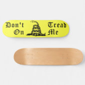 Niet op me lezen met een ratelslang SKateboard (Horizontaal)