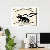 Niet op me lezen Skunk Poster (Thuiskantoor)