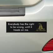 Niet op me slaan - bumper 2 bumpersticker (Op auto)