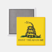 Niet op me tikken - Gadsden vlag Magneet (Voorkant / Achterkant)