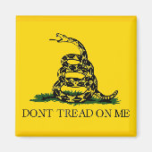 Niet op me tikken - Gadsden vlag Magneet (Voorkant)