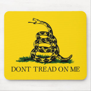 Niet op me tikken - Gadsden vlag Muismat
