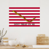 Niet op me tikken - marinevlag poster (Keuken)