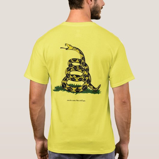 Niet op me tikken t-shirt (Achterkant)