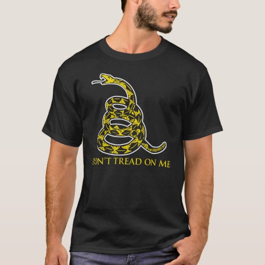 Niet op me tikken t-shirt (Voorkant)