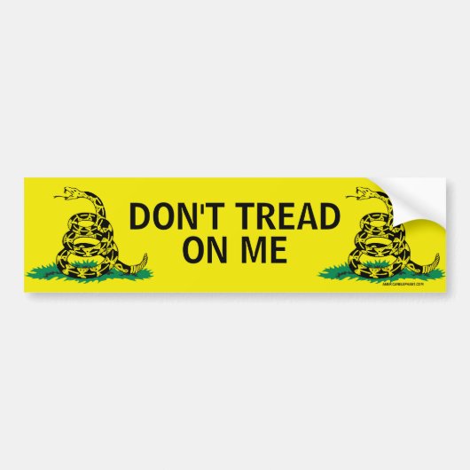 NIET OP MIJ BEHANDELEN BUMPERSTICKER (Voorkant)