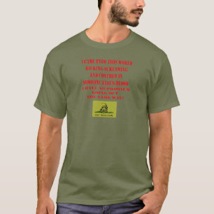 NIET OP MIJ BEHANDELEN T-SHIRT