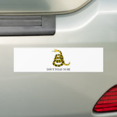 Niet op mij lezen bumpersticker (Op auto)