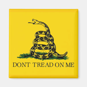 Niet op mij lezen - Gadsden vlag Magneet
