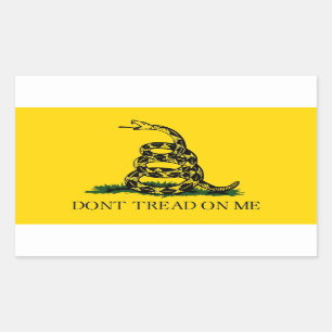 Niet op mij lezen - Gadsden vlag Rechthoekige Sticker