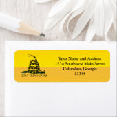 Niet op mij lezen, Gele vlag Ensign Etiket (Insitu)