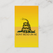 Niet op mij lezen, Gele vlag Ensign Visitekaartje (Achterkant)