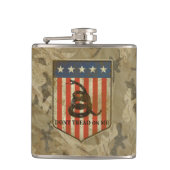 Niet op mij lezen heupfles (Voorkant)