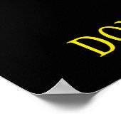 Niet op mij lezen poster (Hoek)