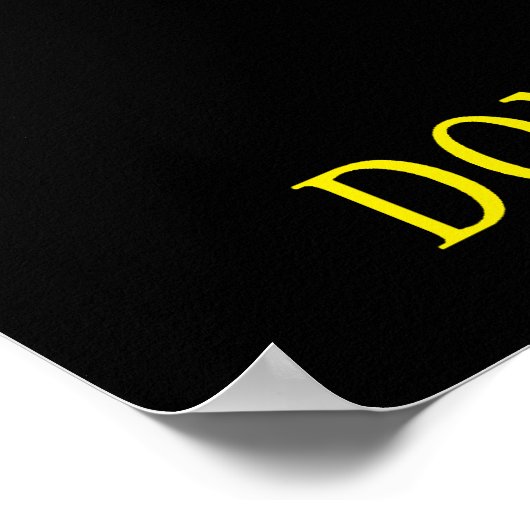 Niet op mij lezen poster (Hoek)