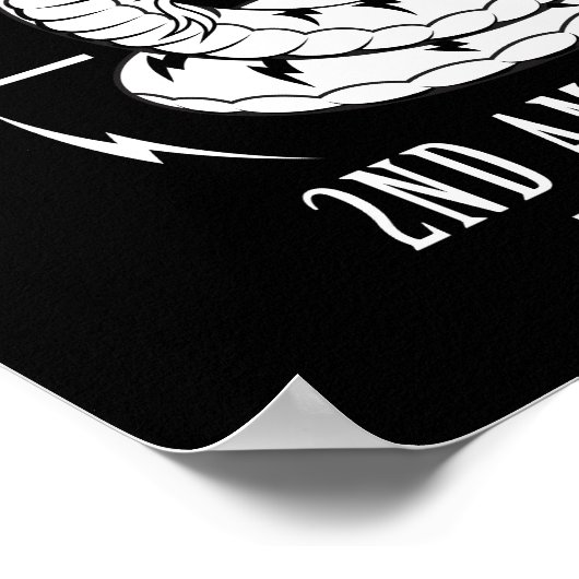 "Niet op mij lezen" Poster op vierkant (Hoek)