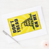 Niet op mij lezen rechthoekige sticker (Envelop)