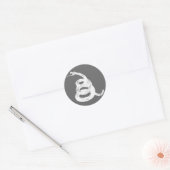 Niet op mij lezen ronde sticker (Envelop)
