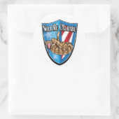 Niet op mij lezen ronde sticker (Tas)