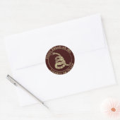 Niet op mij lezen ronde sticker (Envelop)