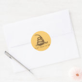 Niet op mij lezen ronde sticker (Envelop)