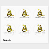 Niet op mij lezen ronde sticker (Vel)