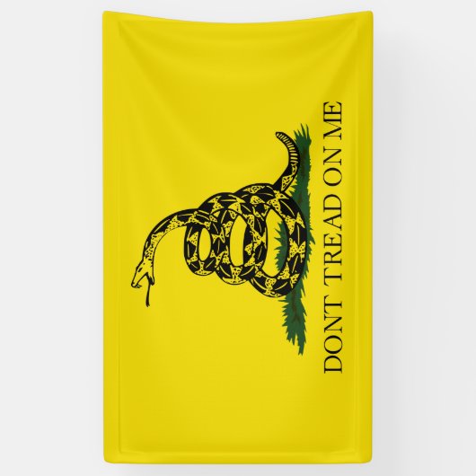 Niet op mij lezen spandoek (Verticaal)