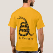 Niet op mij lezen t-shirt (Achterkant)