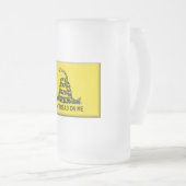 Niet op mij lezen - Verenigde Staten Matglas Bierpul (Voorkant rechts)
