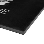 Niet op mij slaan Gadsden Flag Black Yellow Snijplank (Hoek)