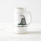 Niet op mij tikken bierpul (Voorkant rechts)