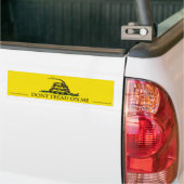 Niet op mij tikken bumpersticker (Op Truck)