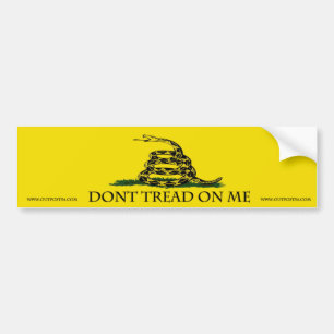 Niet op mij tikken bumpersticker
