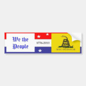 Niet op mij tikken bumpersticker (Voorkant)