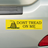 Niet op mij tikken bumpersticker (Op auto)