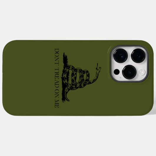 Niet op mij tikken Case-Mate iPhone case (Achterkant (horizontaal))