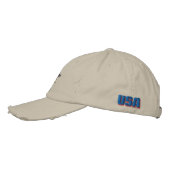 Niet op mij tikken geborduurde pet (Links)