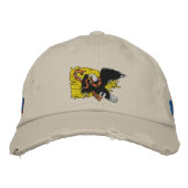 Niet op mij tikken geborduurde pet (Voorkant)