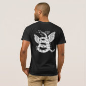 "Niet op mij tikken" Grafische T-Shirt (Achterkant volledig)